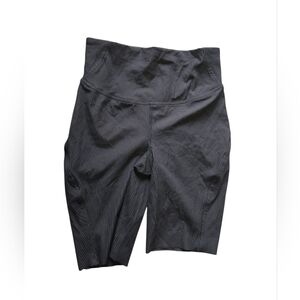 Lululemon Ribbed High-Rise Biker Shorts – Black | Size 4